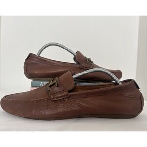 Cole Haan Somerset Horse Bit Brown Leather Dress Loafers Casual Formal Shoes 10M